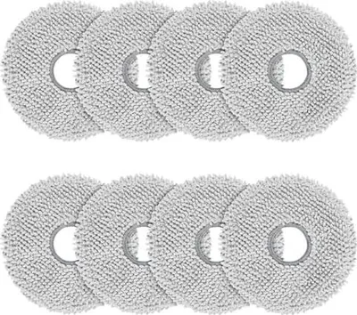 Produktbild von 8 Stück Wischtücher Ersatzteile für ECOVACS DEEBOT T50 Omni/Pro Omni/Max Pro, T30C/T30 Pro/T30 Omni, T30S Pro/Combo/Complete, für DJI ROMO S/P/A Saugroboter, Spin Reinigungspads Ersatzzubehör