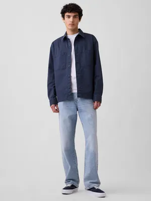 Produktbild von GAP Herren Lässige Baumwoll-Jeans Blau Größe 40X32 Nicht-Dehnbar Denim
