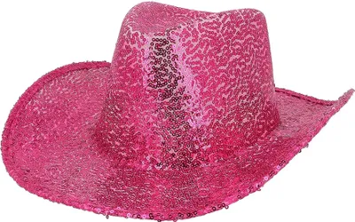 Produktbild von Cowboyhut Rodeo Party Pailletten pink
