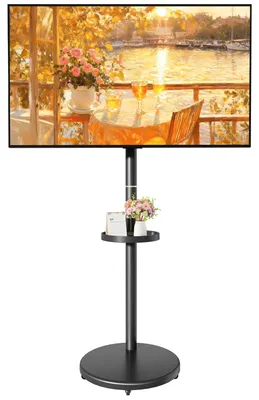 Immagine prodotto di Supporto TV con ruote - Altezza regolabile 71-124 cm - Per TV da 17 a 43 pollici - Max 15 kg