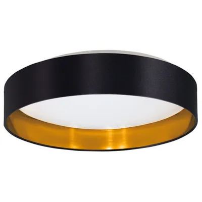 Produktbild von Eglo 99539 MASERLO 2 LED Deckenleuchte 20W Ø380mm Weiss Schwarz Gold warmweiss