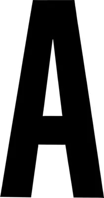 Produktbild von Klebebuchstabe "A" schwarz 100 mm