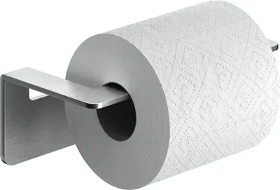 Produktbild von Toilettenpapierhalter Edelstahl ohne Bohren - WC-Rollenhalter selbstklebend - 16 x 5,5 x 8 cm