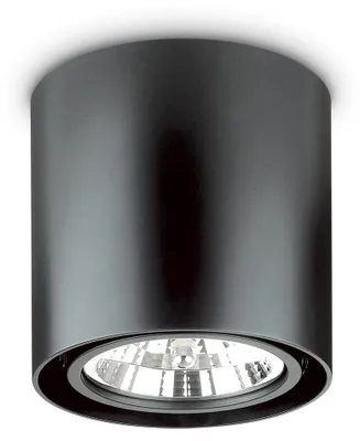 Zdjęcie produktu dla Nowoczesna lampa sufitowa Mood Round Aluminium Black 1 Light Gu10 10W 3000Kd15Cm