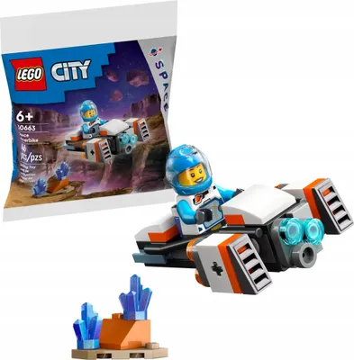 Zdjęcie produktu dla LEGO City Kosmiczny latający motocykl, Zestaw do budowania, 6 lat(a), Plastik, 46 szt., 29 g