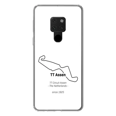 Produktbild von MuchoWow® Handyhülle Schutzhülle Hülle für Huawei P40 Lite TT Assen - Schwarz - Weiß - Schaltung Silikon Softcase Handy Hülle - Handy