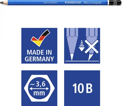 Immagine prodotto di Staedtler Mars Lumograph 10B 1 pz