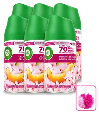 Produktbild von 6 x Air Wick Freshmatic Nachfüller Sommerglück - 250 ml - Sparpackung - 6 Stücke