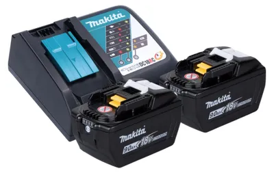 Produktbild von Makita Power Source Kit 18 V mit 2x BL 1890 Akku 9,0 Ah + DC 18 RC Schnell Ladegerät