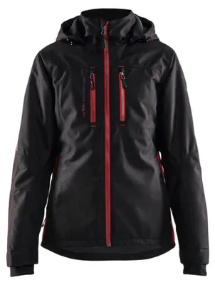 Produktbild von BLAKLÄDER Damen Funktionsjacke, schwarz / rot, Unisex-Größe: M