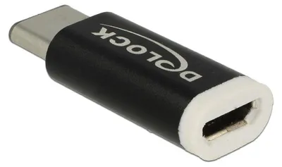 Productafbeelding van Delock 65678 Delock Adap.USB C/Mic.USB schw