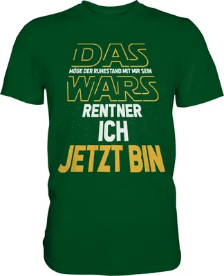 Produktbild von Das wars Ruhestand Geschenk Lustiger Rentner T-Shirt – Bottle Green / M