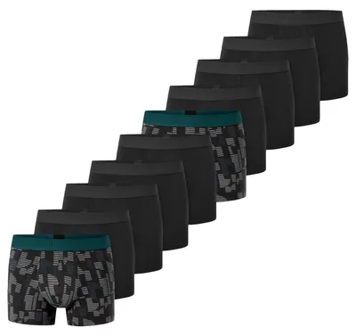 Produktbild von Schiesser 10er Pack 95/5 Baumwolle Retro Short / Pant Sportlicher Webgummibund, Bequemer Schnitt, Angenehm weich und formstabil