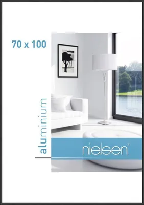 Produktbild von nielsen Aluminium Bilderrahmen Classic, 70x100 cm, Schwarz Matt