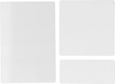 Produktbild von 3-teiliges Stanzplatten-Set (22 x 15 cm, 15 x 15 cm, 15 x 6,5 cm) aus Kunststoff, Standardgröße für Stanzmaschinen
