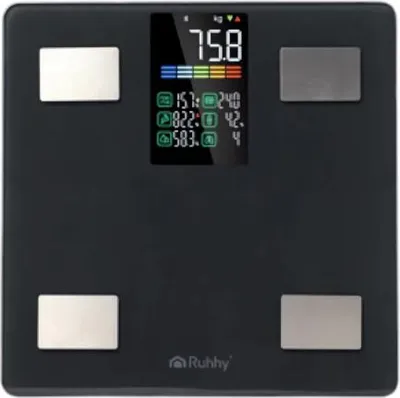 Obrázek produktu pro Ruhhy 20675 Analytická osobní váha 226 kg, BMI, černá