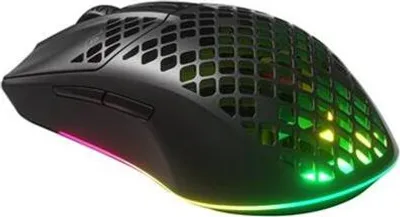 Zdjęcie produktu dla Steelseries Aerox 3, Po prawej stronie, Optyczny, RF Wireless + Bluetooth, 18000 DPI, 1 ms, Czarny