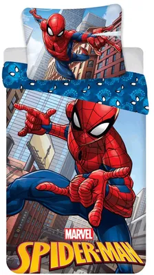 Imagen del producto de Juego de sábanas y funda de edredón de Spiderman - 135/140 x 200 cm, para niños