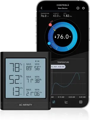 Productafbeelding van Slimme hygrometer met LCD-display en Bluetooth-app-monitor voor nauwkeurige klimaatmetingen