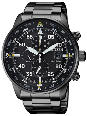 Produktbild von Citizen Herrenuhr Ca0695-84E, 46 mm, Quarz, 10 ATM, Mineralglas, 24h-Anzeige