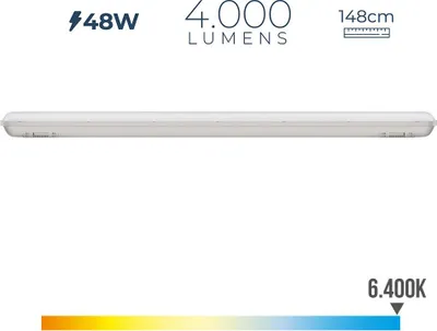 Image de Réglette Led étanche Ip65 éclairage Led Puissant Et Résistant à L'eau - Edm