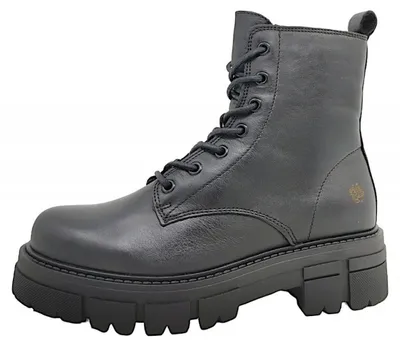 Productafbeelding van Apple of Eden Velvet Smooth Damenschuhe Stiefeletten Schnürer Schnürstiefel Schwarz Freizeit