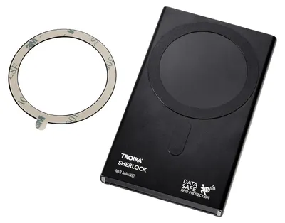 Produktbild von TROIKA CCM45/BK, Briefttasche, Schwarz, Kein Muster, 1 Stück(e), 62 mm, 100 mm