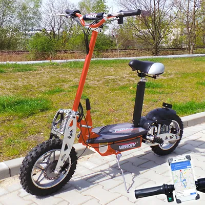 Productafbeelding van Elektrische scooter 1000 Watt - "VIRON" E-scooter 1000W / 36V, elektrische scooter met smartphonehouder