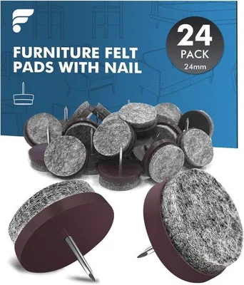 Produktbild von Bodenbeschützer Möbelbeine - Antirutsch Filz Pads 24 Stück