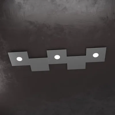 Image de Applique moderne 5 modules Eccentric Metal Anthracite Grey 3 Lights Gx53