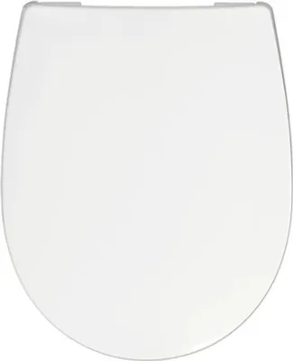 Produktbild von REIKA WC-Sitz MINO weiß Scharniere gold poliert mit Absenkautomatik und Quick&Clean universell passend