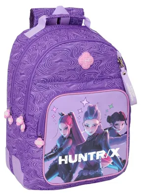 Image de Safta, sac à dos de 20 litres, motif "Demon Hunters" de K-pop, couleur lilas. Pour enfants, couleur lilas, taille unique