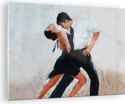 Produktbild von Bilder auf glas - tanzen sie - 70x50cm - Glasbilder - Wandbilder - Bilder - Kunstdruck - zum Aufhängen bereit - Wanddekoration aus Glas - Glas Bilder - Wandbild auf Glas - Einteilig - GAA70x50-3771