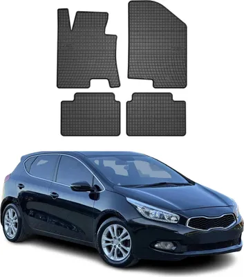 Produktbild von 2012-2018 Kia Ceed Fußmatten Gummi Schwarz 4 tlg