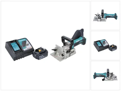 Obrázek produktu pro Akumulátorová drážkovací fréza Makita DPJ 180 RM1 18 V 100 mm + 1x akumulátor 4,0 Ah + nabíječka.