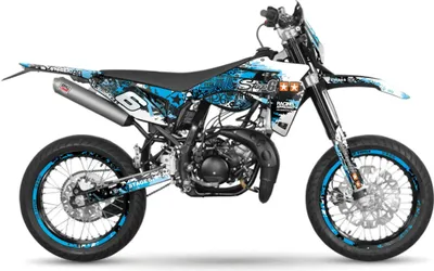 Immagine prodotto di Kit grafiche Stage6 blu/nero per Sherco Sm-r 50 dopo il 2018