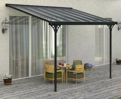 Obrázok produktu pre Pergola Rojaplast Bruce F 436x305x240/285 cm transparentná