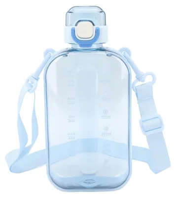 Produktbild von Flache Wasserflasche mit kompaktem Design für Sport