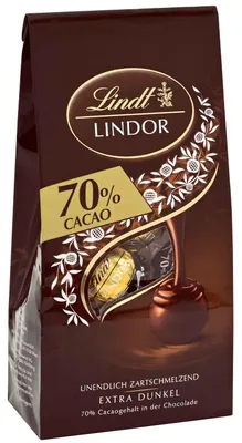 Produktbild von Lindt Lindor Kugeln 70% Cacao Feinherb 99g