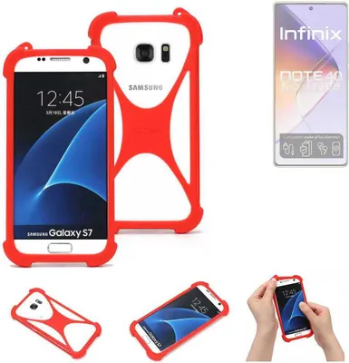 Produktbild von K-S-Trade Handy-Hülle kompatibel mit Infinix Note 40 Schutz-Hülle Bumper Silikon Schutz Hülle Cover Case Silikoncase Silikonbumper TPU Softcase