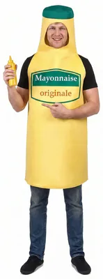 Obrázok produktu pre Kostým Mayonnaise pre dospelých žlto-zelený - jedna veľkosť