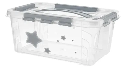 Obrázek produktu pro KEEEPER úložný box s víkem 4,2l "Stars", šedý