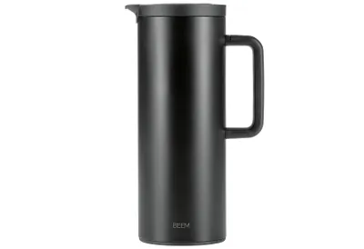 Produktbild von BEEM Thermoskanne Praktische Kaffee- & Teekanne Inkl. auslaufsicherem Deckel Drehverschluss Druckknopf Hält Getränke bis zu 12 Stunden heiß kalt 1 L