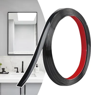 Imagen del producto de Tiras decorativas autoadhesivas de PVC flexible, de 6 metros de largo por 1 centímetro de ancho, de color , para paredes y espejos
