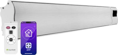 Zdjęcie produktu dla BlumfeldtCosmic Beam Smart 24, promiennik podczerwieni tarasowy, grzejnik, ścienny/sufitowy, 2400 W, aplikacja