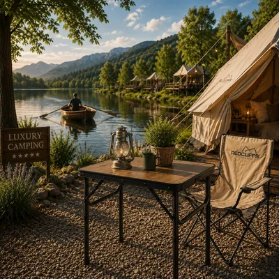 Produktbild von Campingtisch Outdoortisch Gartentisch klappbar Alu 60x45x26/56cm