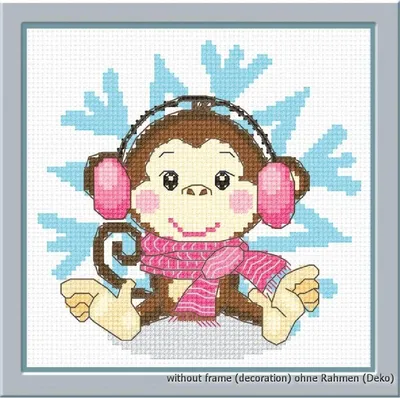 Obrázok produktu pre Súprava na vyšívanie krížikom "Snehová vločka", počítaný vzor, 13x13cm