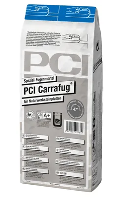 Produktbild von PCI Carrafug, Spezial-Fugenmörtel für Naturwerksteinplatten, Nr. 47 anthrazit, 5 kg