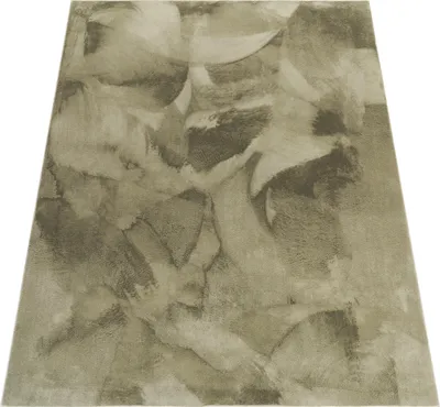 Produktbild von Teppich Wohnzimmer Kunstfell Shaggy Hochflor Waschbar In Waschmaschine Soft Grün Grösse 300x400 cm