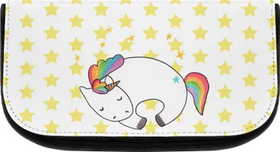 Produktbild von Mr. & Mrs. Panda kosmetiktäschchen Einhorn Nacht - Weiß - Geschenk, Unicorn, Einhörner, kulturtäschchen, Menschen, Make-Up Tasche, Organizer, Kosmetiktasche, Kulturbeutel